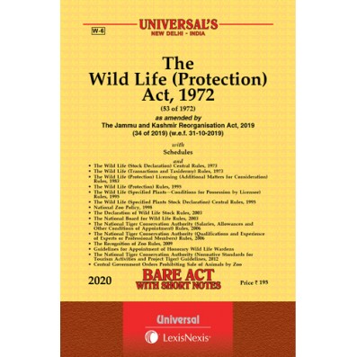 The Wild Life (Protection) Act, 1972 (BARE ACT) UNIVERSAL - Universal Book  Seller