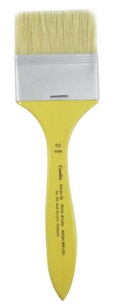 Camlin White Bristle Wash Brush Series 58 - 50 mm (8901425043431)