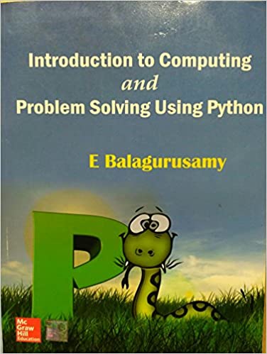 e balagurusamy introduction to computing and problem solving using python