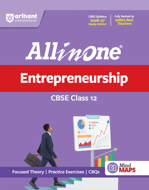 Arihant : All in One : CBSE Entrepreneurship Class 12 (Exams 2026-27) By Arshi Hussain (F988) (9789373944647)