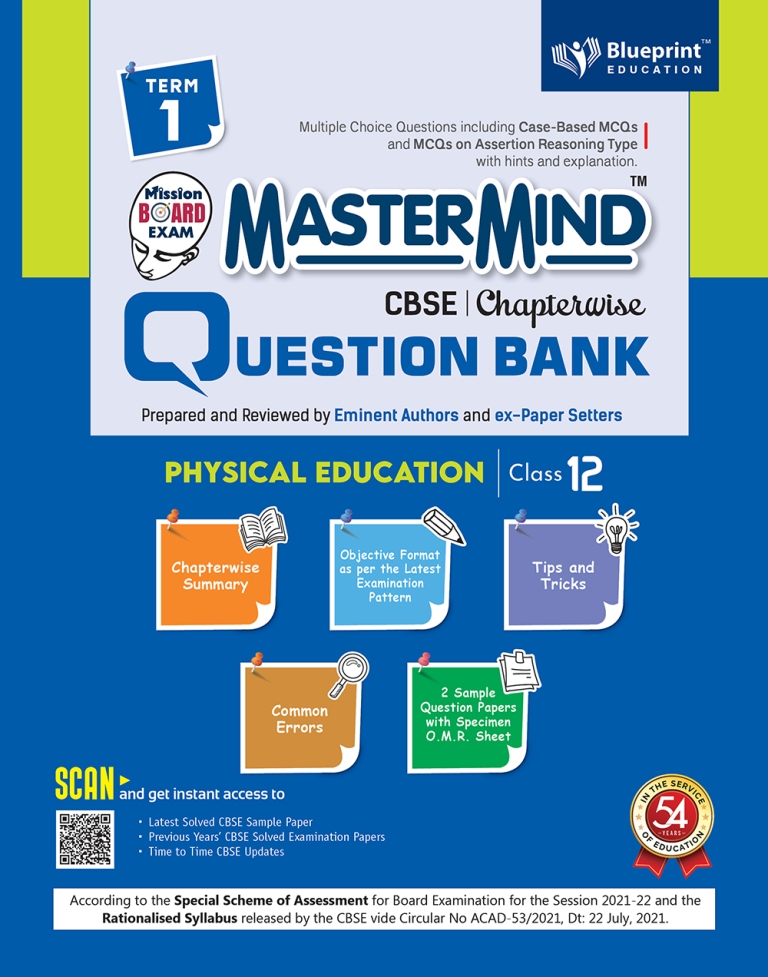 Master Mind CBSE Question Bank - Physical Education Class 12 |Term 1 ...