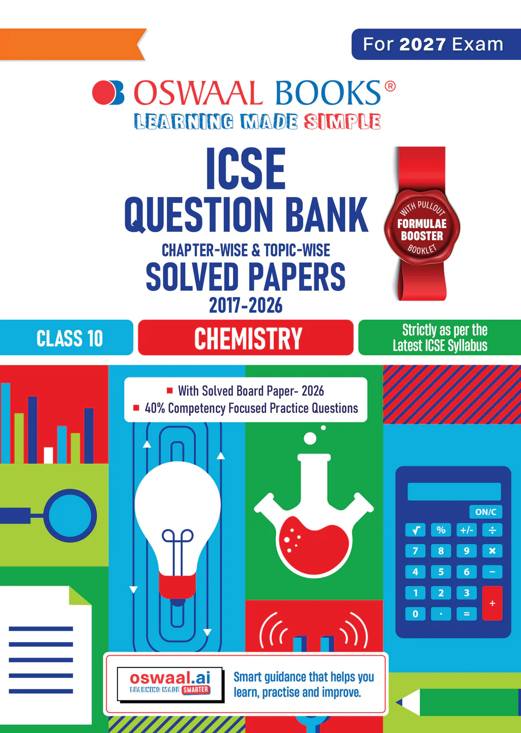 Oswaal ICSE Question Bank Class 10 Chemistry | Chapterwise | Topicwise | Solved Papers | For 2027 Board Exams (9789373012742)
