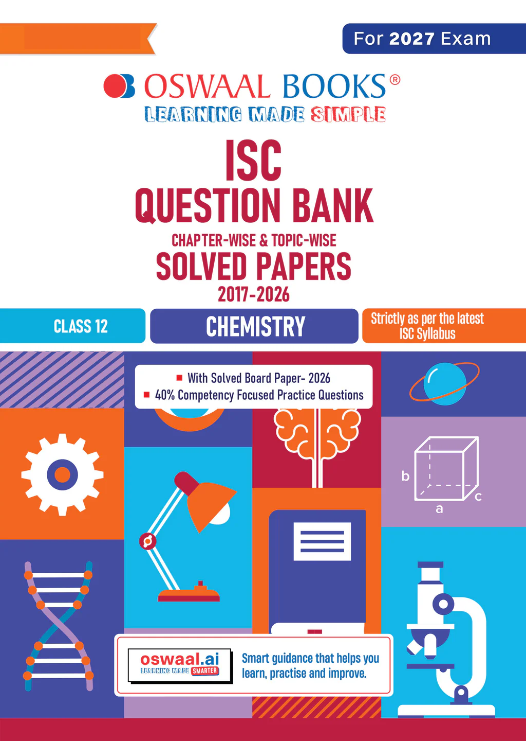 Oswaal ISC Question Bank "Chemistry" Class- 12 (For 2027 Exam) (9789373010359)