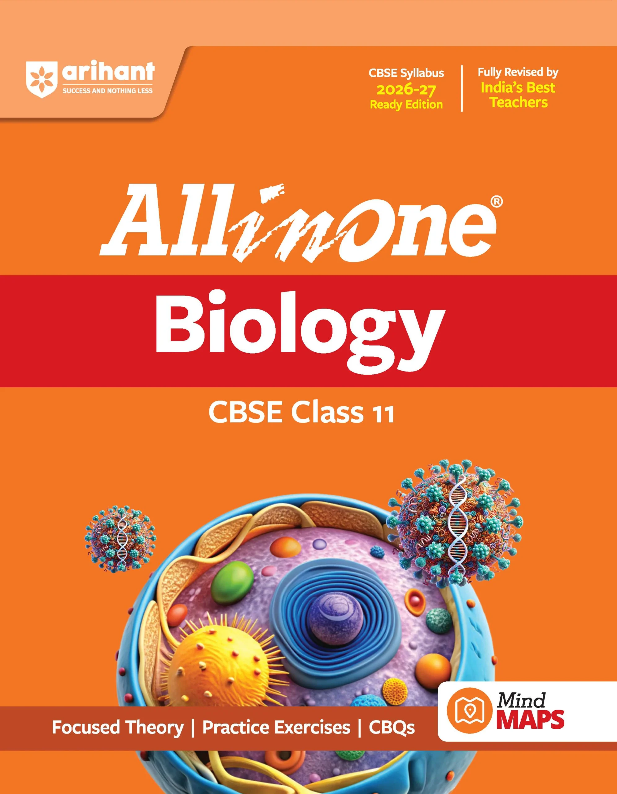 Arihant : All in One CBSE "Biology" Class- 11 (Exams 2026-27) By Subhanjna Mukerjee & Manvi Gupta (F961) (9789378162510)