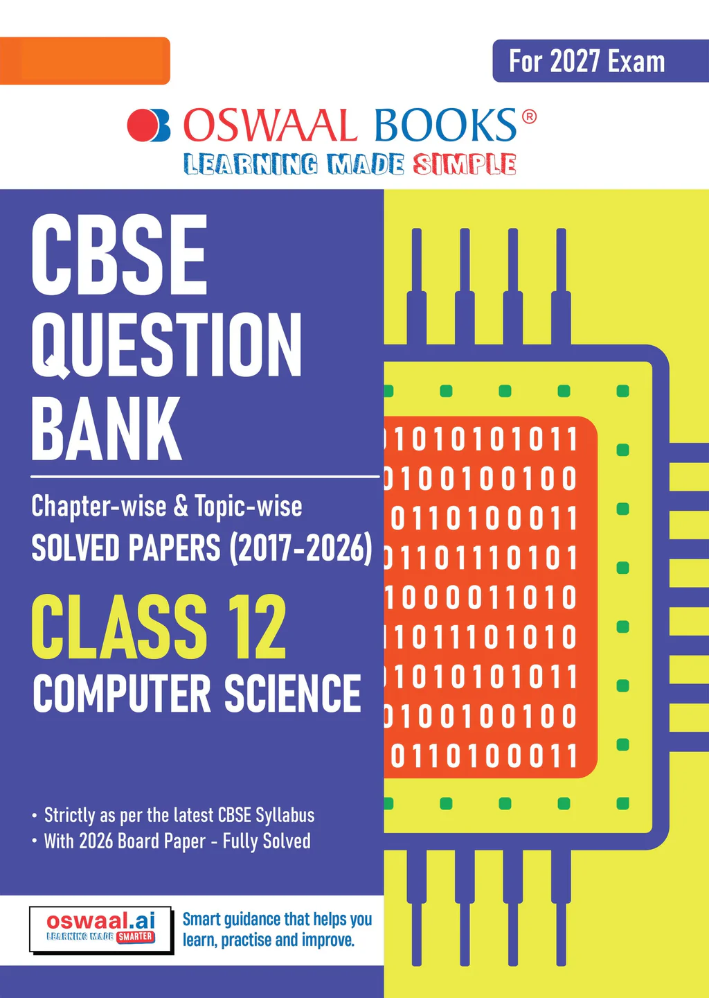 Oswaal CBSE Chapterwise & Topicwise Question Bank Class 12 Computer Science Book (For 2027 Exam) (9789373012759)