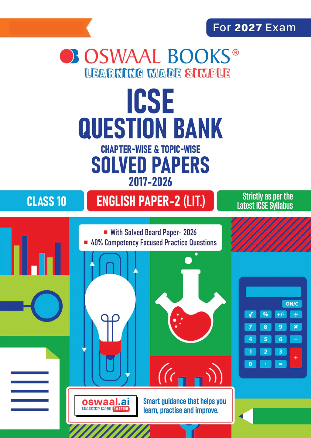 Oswaal ICSE Sample Question Papers Class-10 English Paper-2 (Lit.) (For 2027 Exam) (9789373011066)