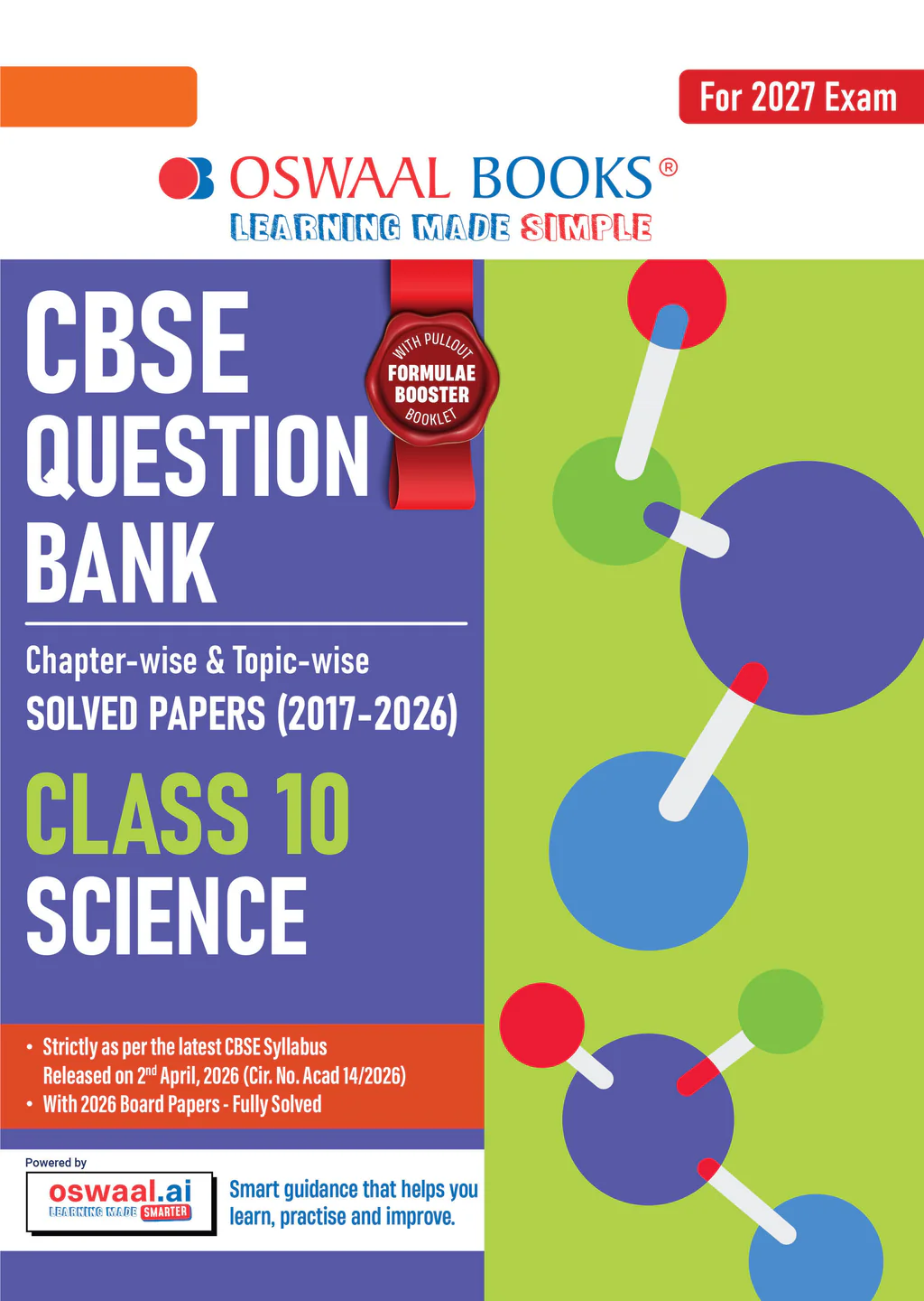 Oswaal CBSE Question Bank Class 10 Science, Chapterwise And Topicwise Solved Papers For Board Exams 2027 (9789373011189)