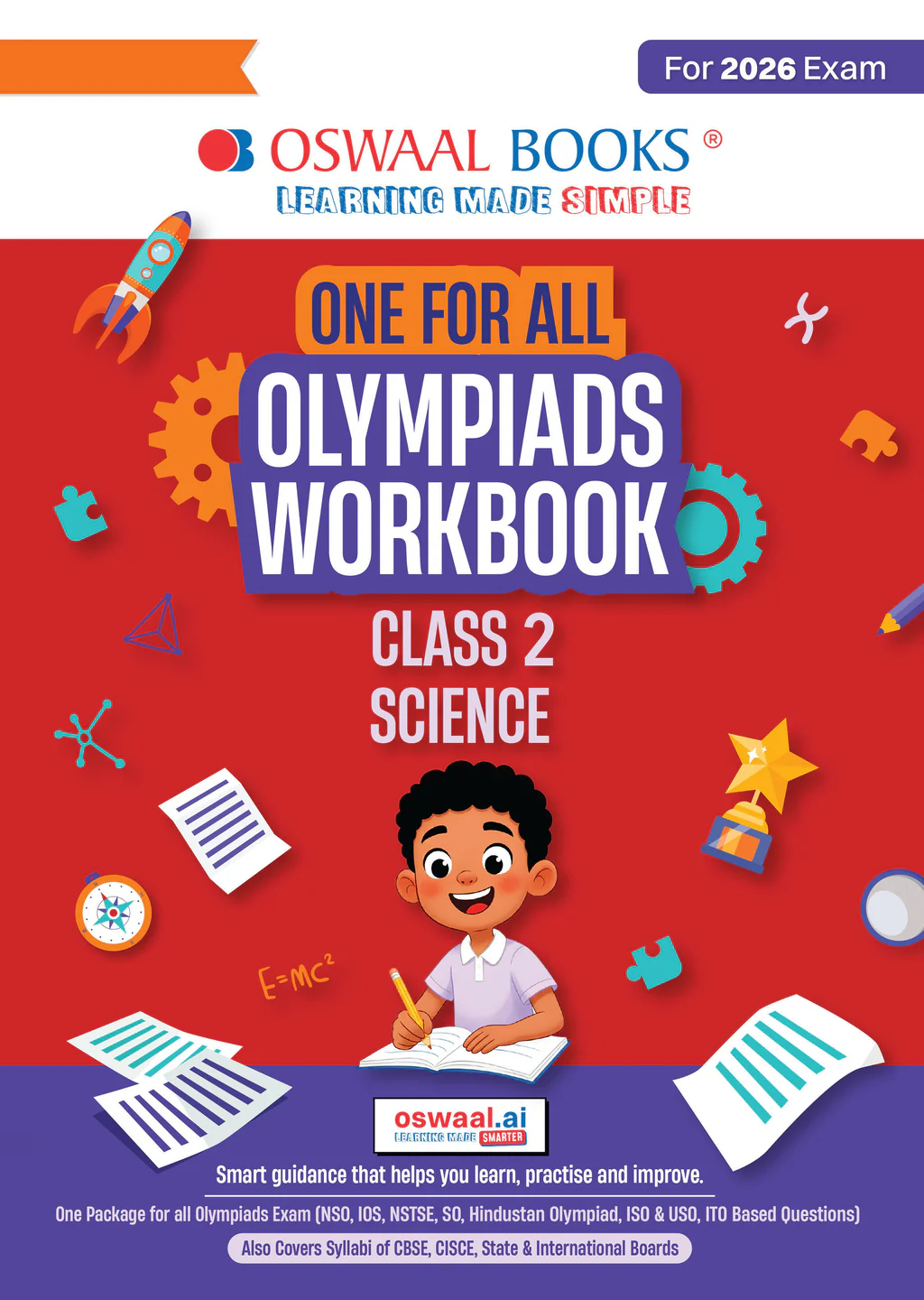 Oswaal One For All Olympiads Workbook Class 2 Science | Questions for SOF NSO & Other Olympiad Exams 2026 | With Sample Practice Papers & Oswaal.AI (9789373010625)