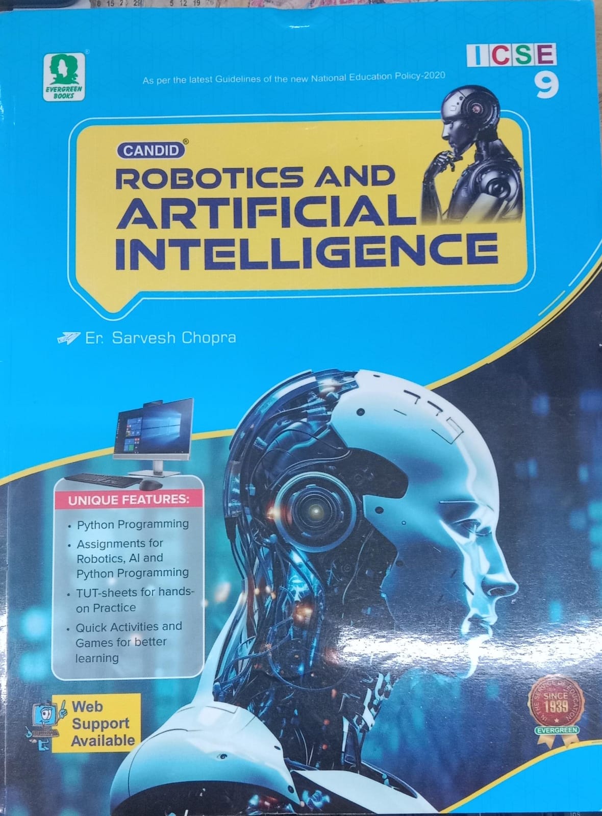 Robotics And Artificial Intelligence Class 9 By Sarvesh Chopra 9789360670146 Universal Book