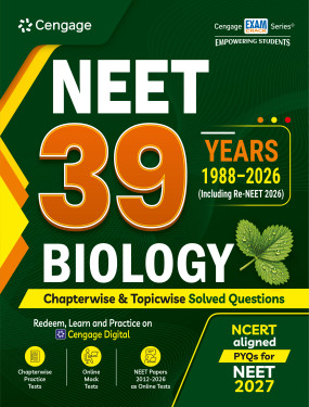 NEET 39 Years (1988-2026) Biology Chapterwise & Topicwise Solved Questions (9789366601083)