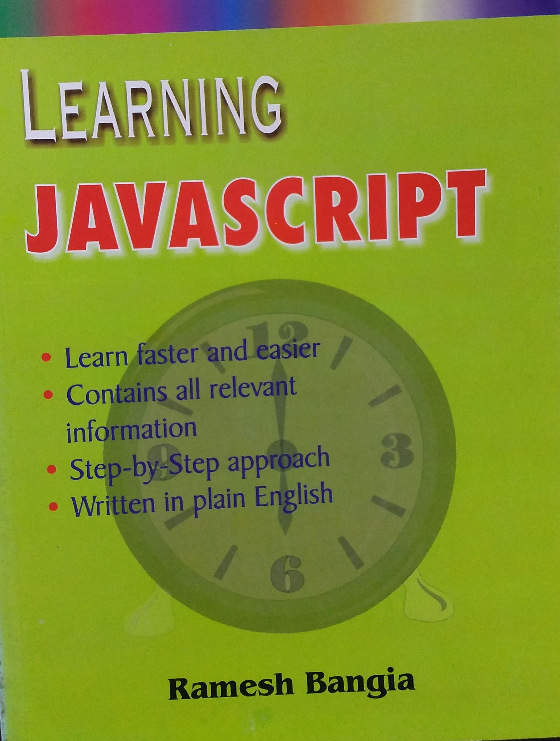 Learning Java Script By Ramesh Bangia (9788187522478)