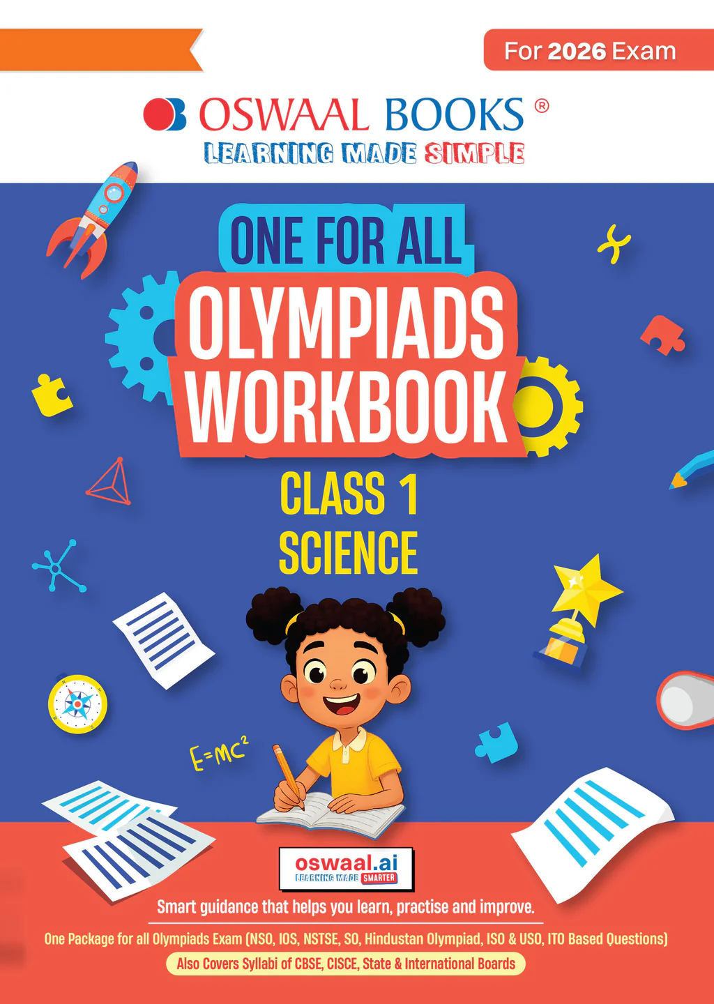 Oswaal One For All Olympiads Workbook Class 1 Science | Questions for SOF NSO & Other Olympiad Exams 2026 | With Sample Practice Papers & Oswaal.AI (9789373010038)