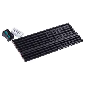 Faber castell 10 Neo Pencil Super Dark Sharpener N Eraser Free (8901180100059) (A)