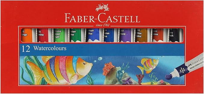 Faber Castell 12 Water Color Tubes (8901180200995) (A)