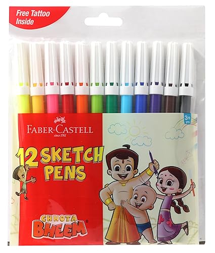 Faber Castell Sketch Pens (12 Pens Pack)- 12 (8901180551615) (A)