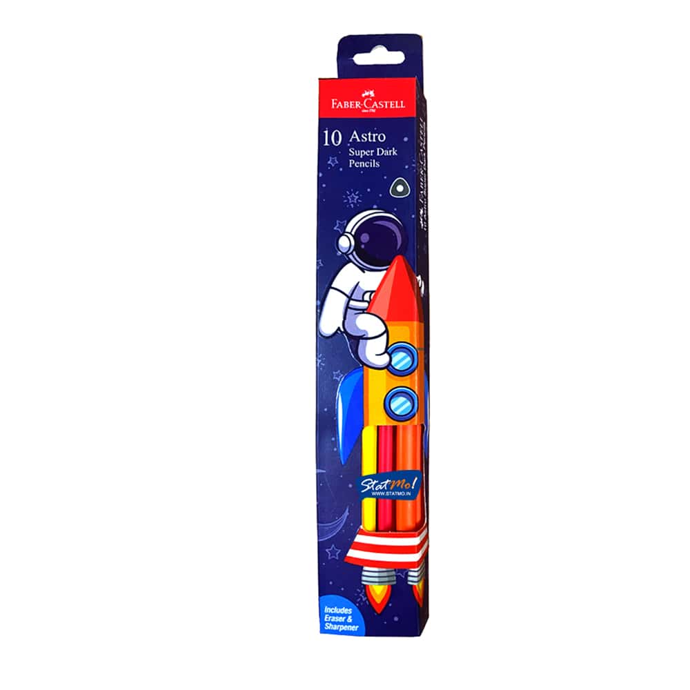 Faber Castell Astro Super Dark Pencils (Pack of 10) (8901180171110) (A)