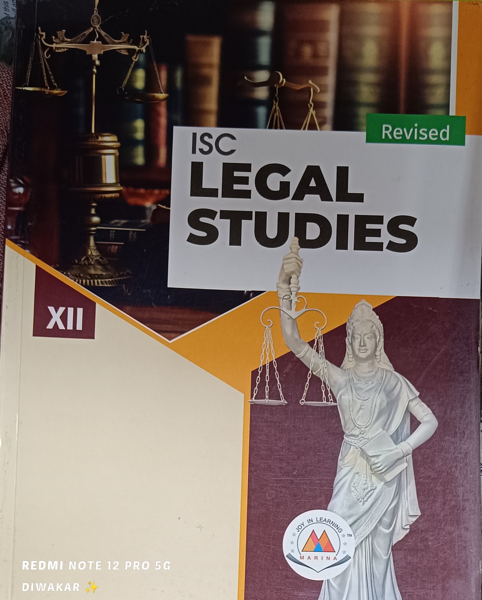 Marina ISC Legal Studies By Shruti Srivastava 12th (9789393176332)