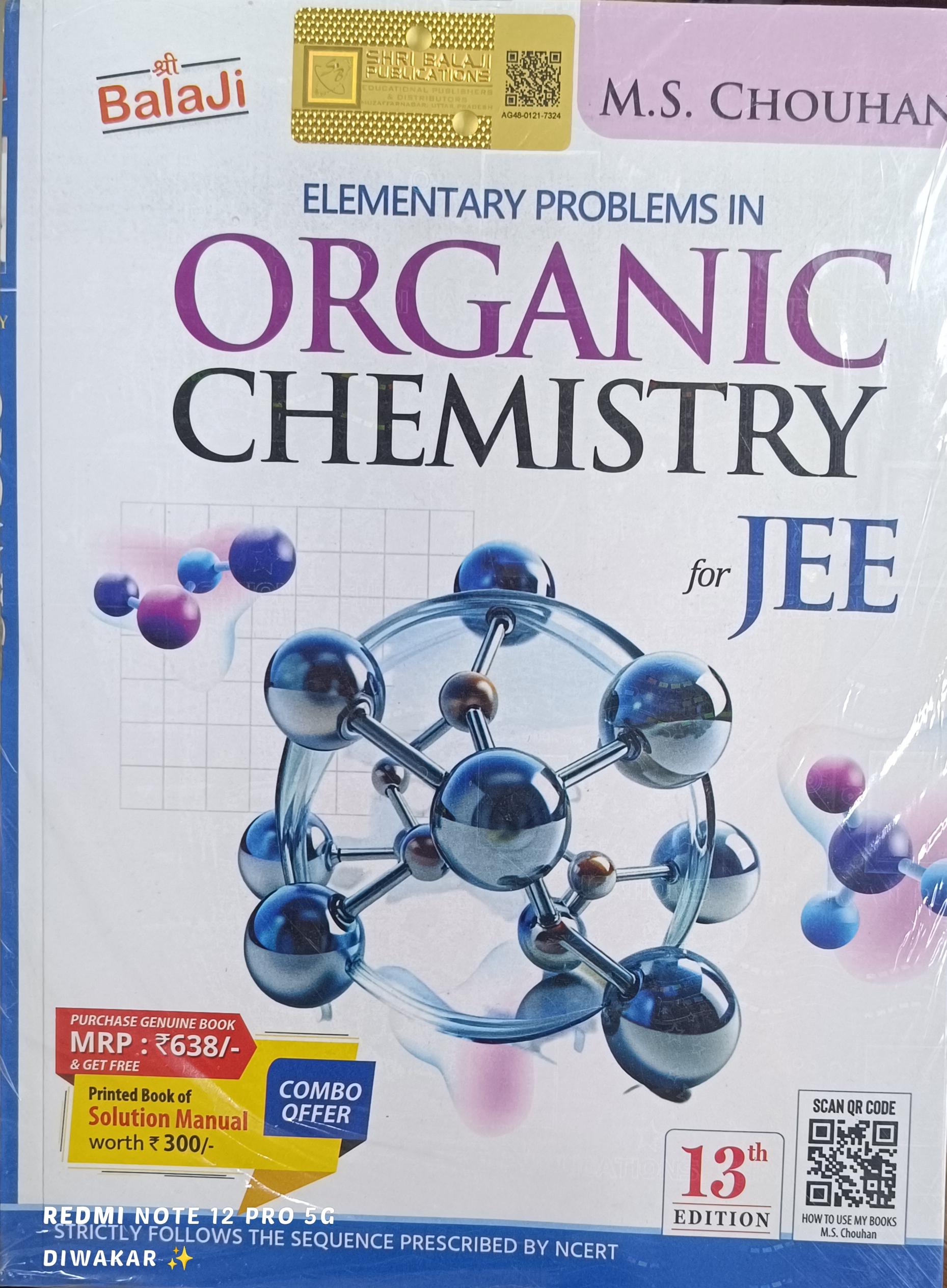 Elementary Problems In Organic Chemistry For JEE 13th Edition By M.S.Chouhan (Shri Balaji) (9789368025153)