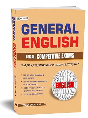 General English Book for all Competitive Exams [Banking, SSC, Defense, Management (CAT, XAT GMAT), CLAT, NDA, CDS, Police, Railway CTET, KVS+ & Civil Services (9788119758036)