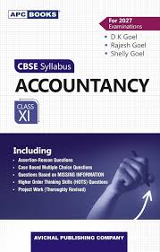APC Accountancy Class 11 CBSE Syllabus 2026-27 Edition | Book Paperback (D K Goel (9789363332294) (