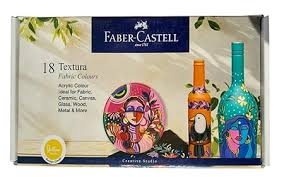 Faber-Castell Creative Studio Textura Acrylic Paint 15ml Set of 18 (8901180742181) (A)
