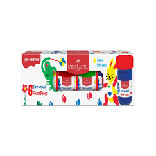 Faber-Castell Washable Finger Paint 6 (Multicolour) (8901180227619) (A)