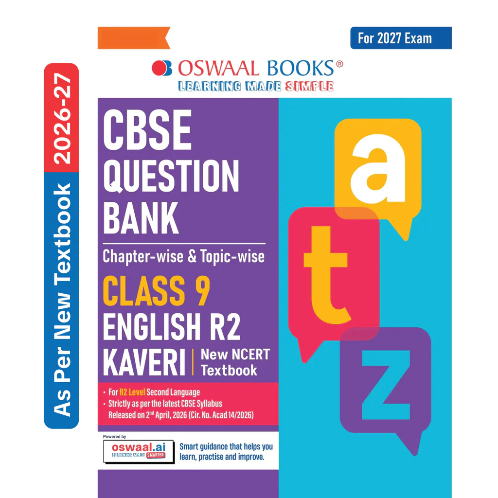 Oswaal CBSE Class 9 English Question Bank Chapter-wise & Topic-wise | Based on new NCERT Textbook Kaveri |Includes Summary, Competency-Based Question, Self-Assessment & Practice Papers | For R2 Level (9789377130534)