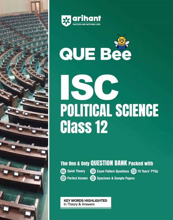 Arihant ISC Political Science Class 12 Exam | Quick Theory, Exam Pattern Questions & Sample Papers | As Per Latest ICSE Syllabus | (F1378)
